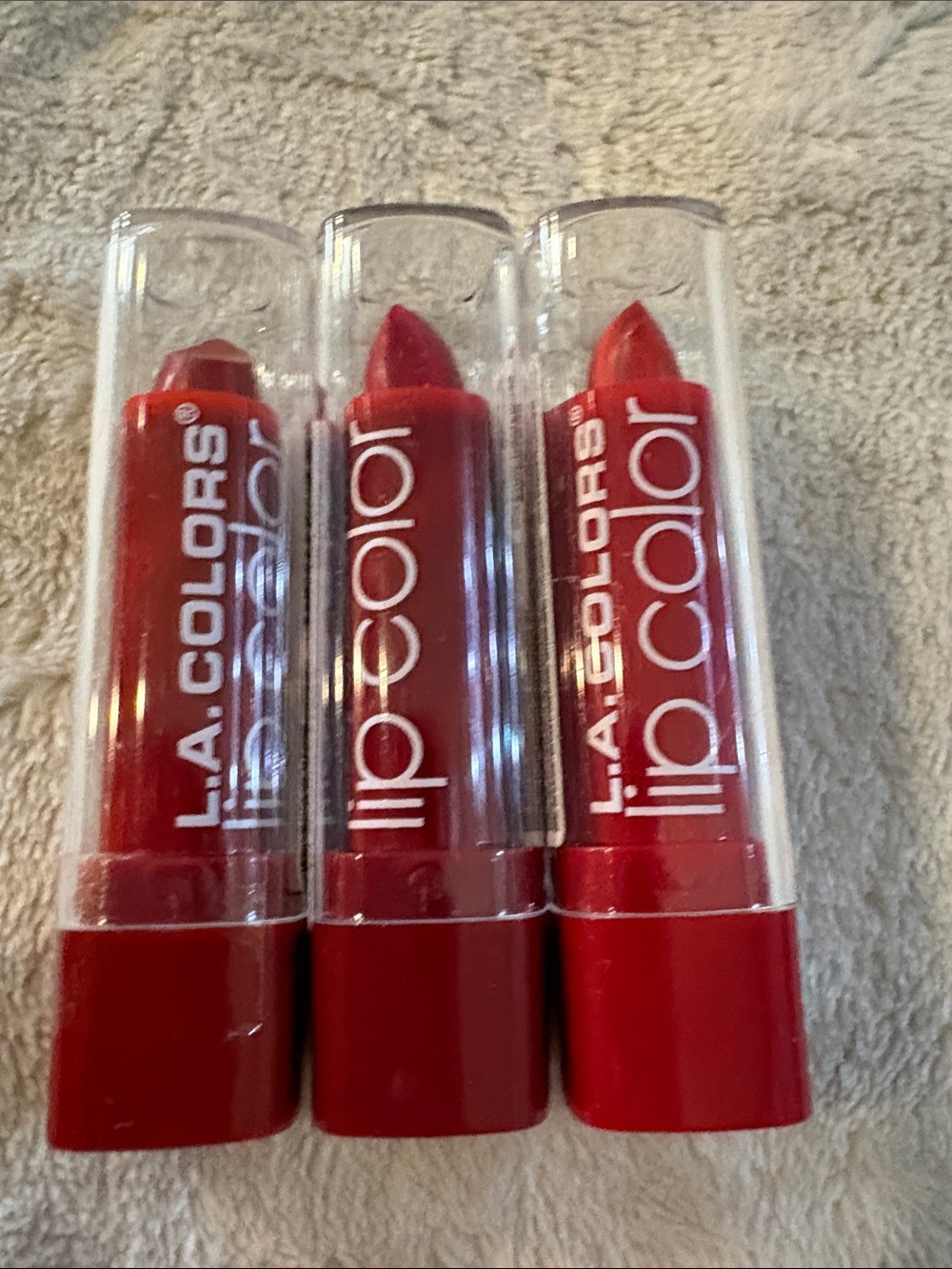 L.A. Colors Trio of Red Lip Color Sticks